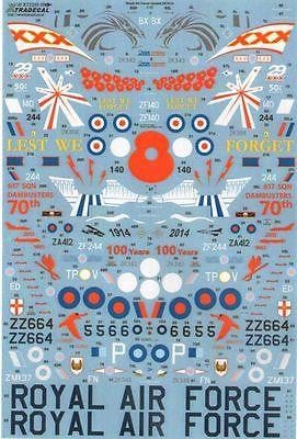 Xtradecal X72216 1/72 RAF 2014 Update Model Decals - SGS Model Store