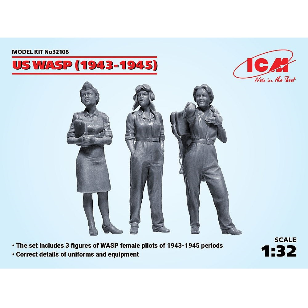 ICM 32108 US WASP (1943-1945) 3 Figures 1/32