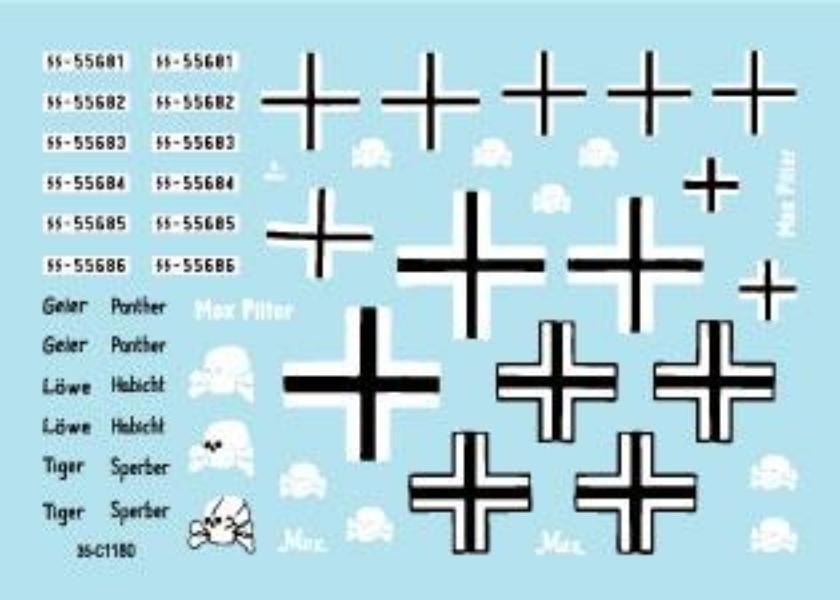 Star Decals 35-C1180 1/35 SS Totenkopf Invasion of France 1940 Model Decals - SGS Model Store