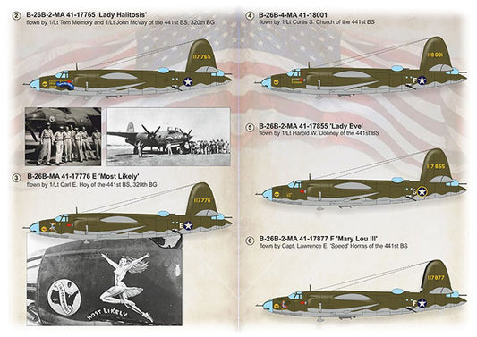 Print Scale 48-200 Martin B-26 Marauder Decals 1/48