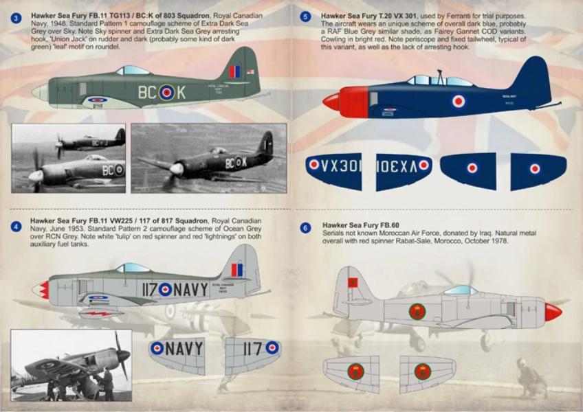 Print Scale 72-165 Hawker Sea Fury Decals 1/72