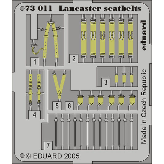 Eduard 73011 Avro Lancaster B.I/III seat belts Airfix, Hasegawa, Matchbox 1/72