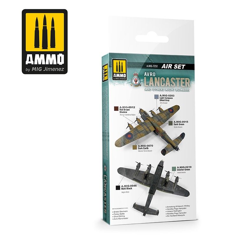 Ammo Mig AVRO Lancaster and Others Night Bombers Acrylic Paint AMIG7252