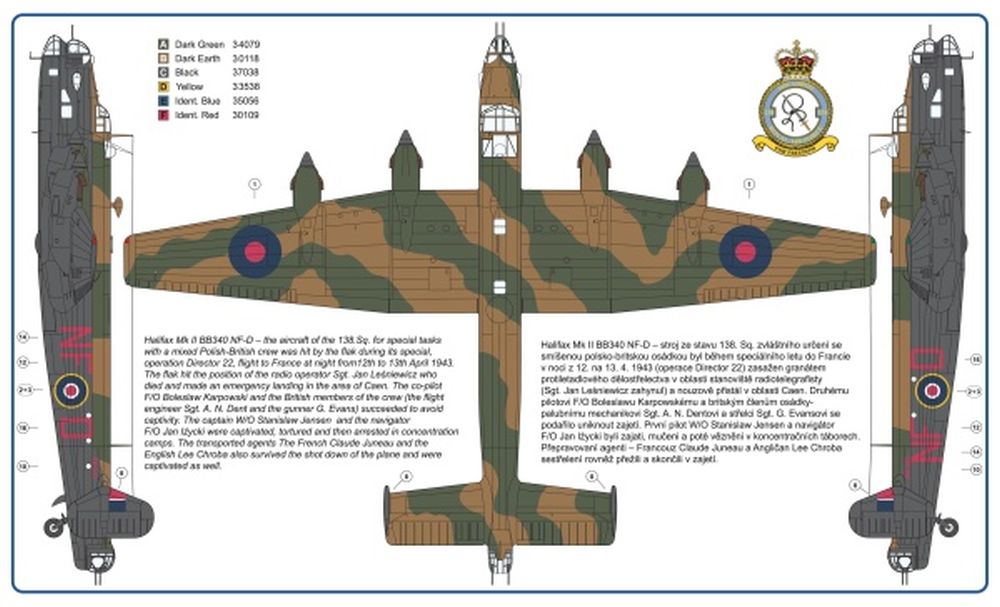 AML AMLC 9 026 Handley-Page Halifax Mk.I/Mk.II in 138 Squadron RAF 1/72