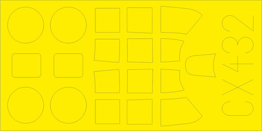 Eduard CX432 F4F-4 Wildcat masking set for Airfix kits 1/72