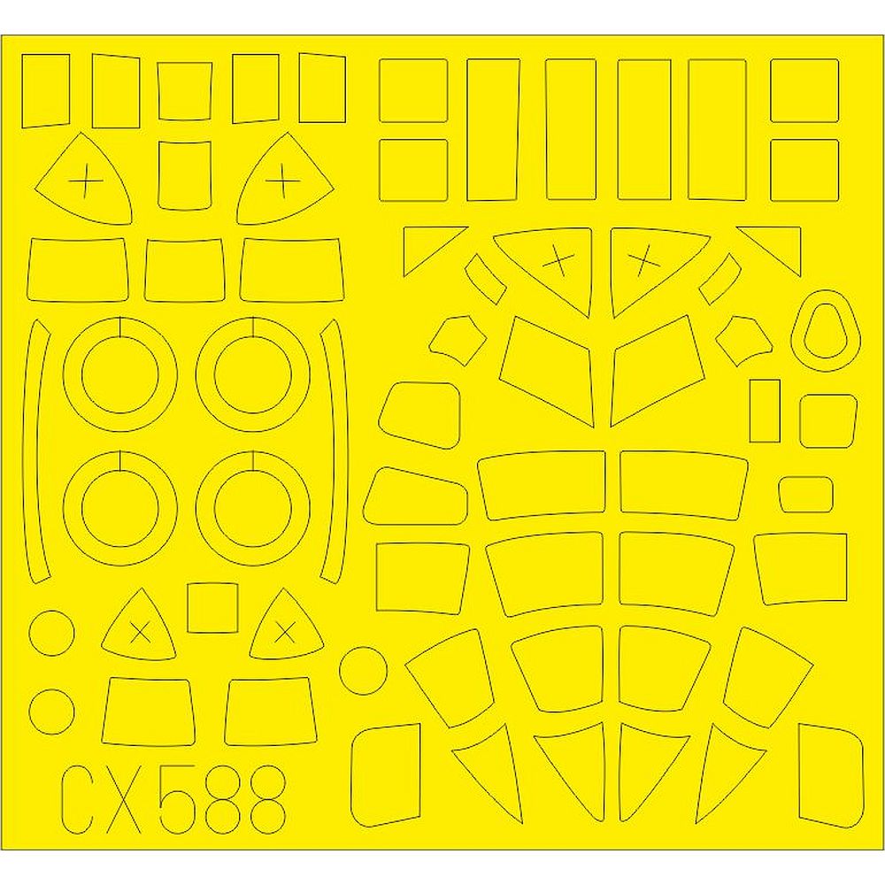 Eduard CX588 Beaufort Mk.I paint mask for Airfix 1/72