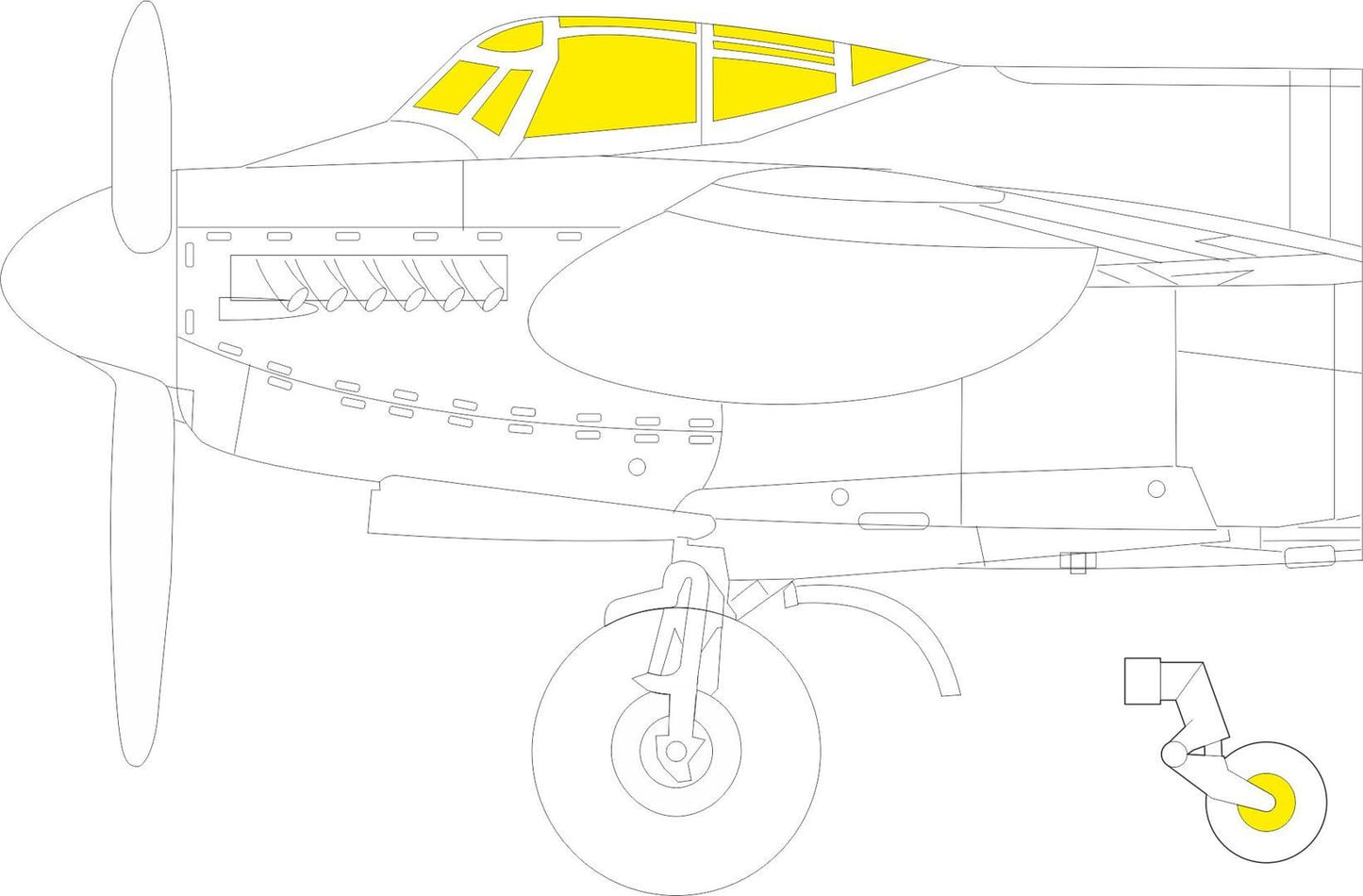 Eduard CX618 Mosquito B Mk.XVI Masking Set for Airfix 1/72