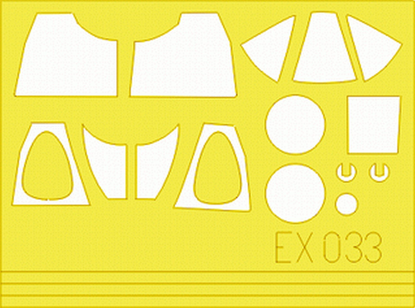 Eduard EX033 1/48 F4U-1D Corsair canopy and wheels paint mask Tamiya