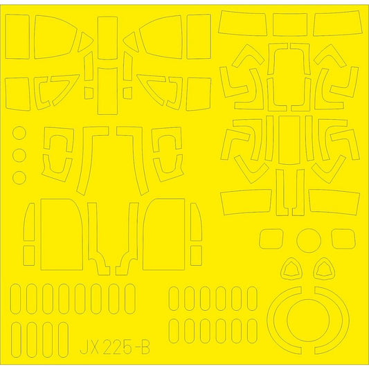 Eduard JX225 Lancaster B Mk.I paint mask for HK Models 1/32