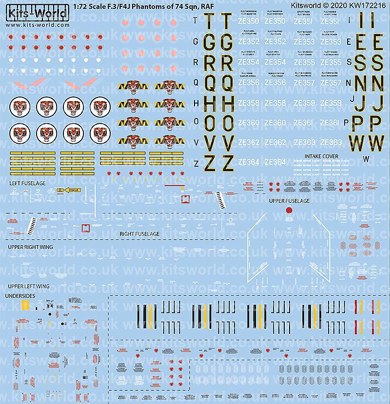 Kits-World KW172216 F4J Phantoms RAF 1/72
