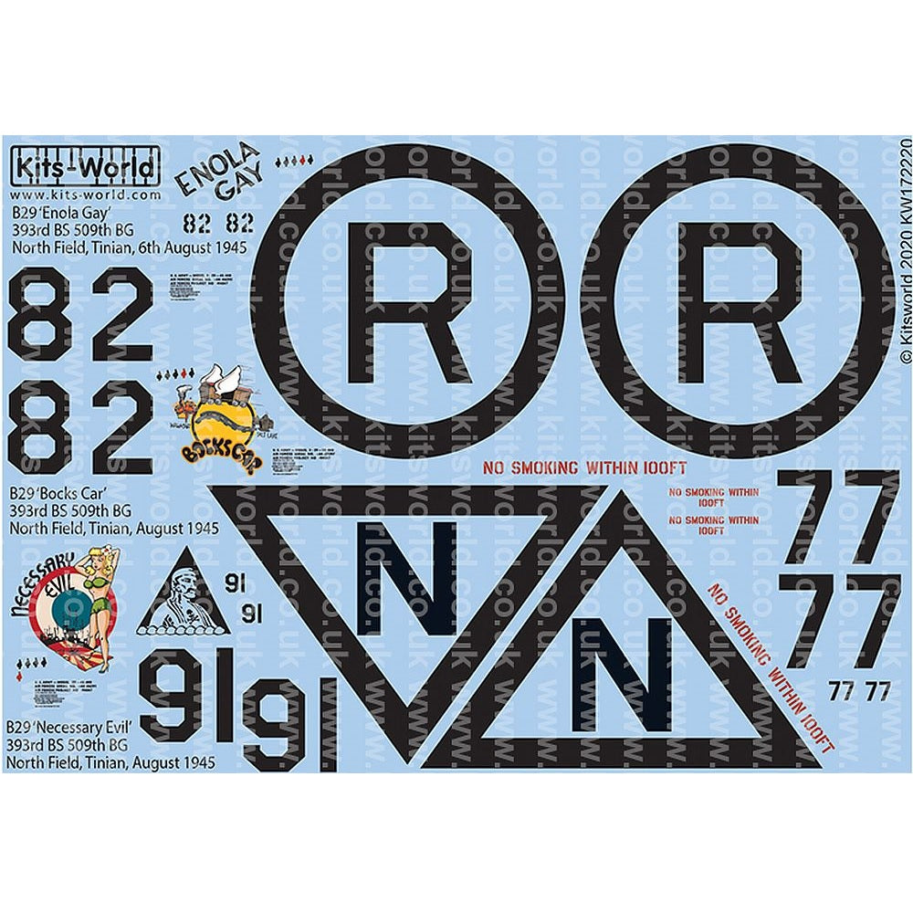 Kits-World KW172220 1/72 Boeing B-29 Superfortress ‘Enola Gay’