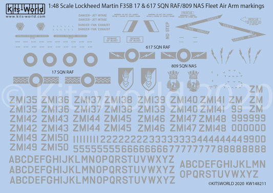 Kits-World KW148211 1/48 Lockheed-Martin F-35B of the RAF and Fleet Air Arm