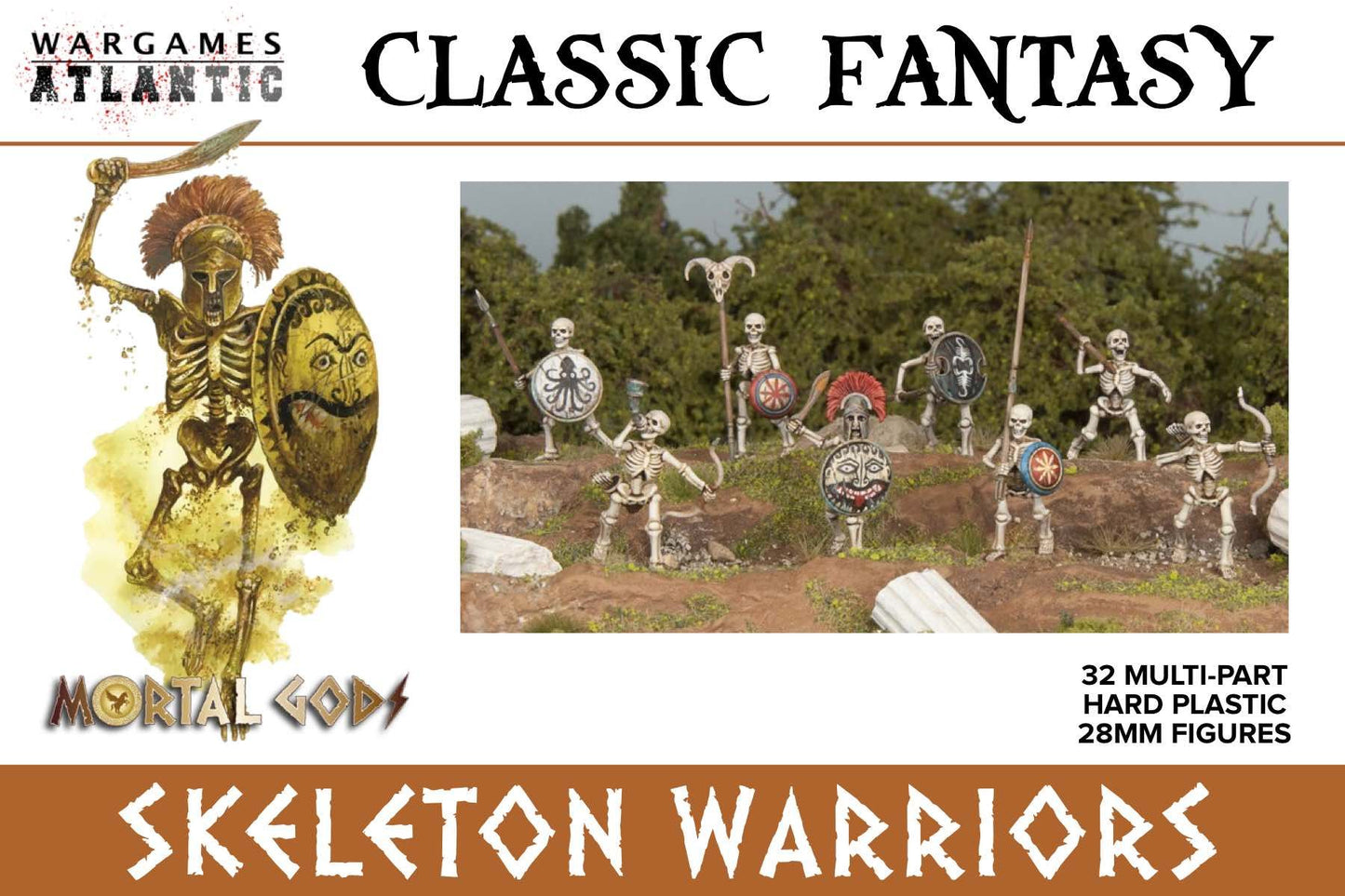 Wargames Atlantic WAACF001 Classic Fantasy Skeleton Warriors 28mm