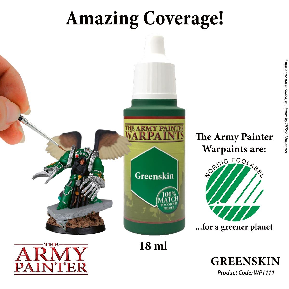 The Army Painter Warpaints WP1111 Greenskin Acrylic Paint 18ml bottle