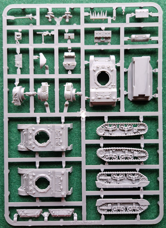 Plastic Soldier Company WW2 Allied M5A1 Stuart Tank Sprue 15mm