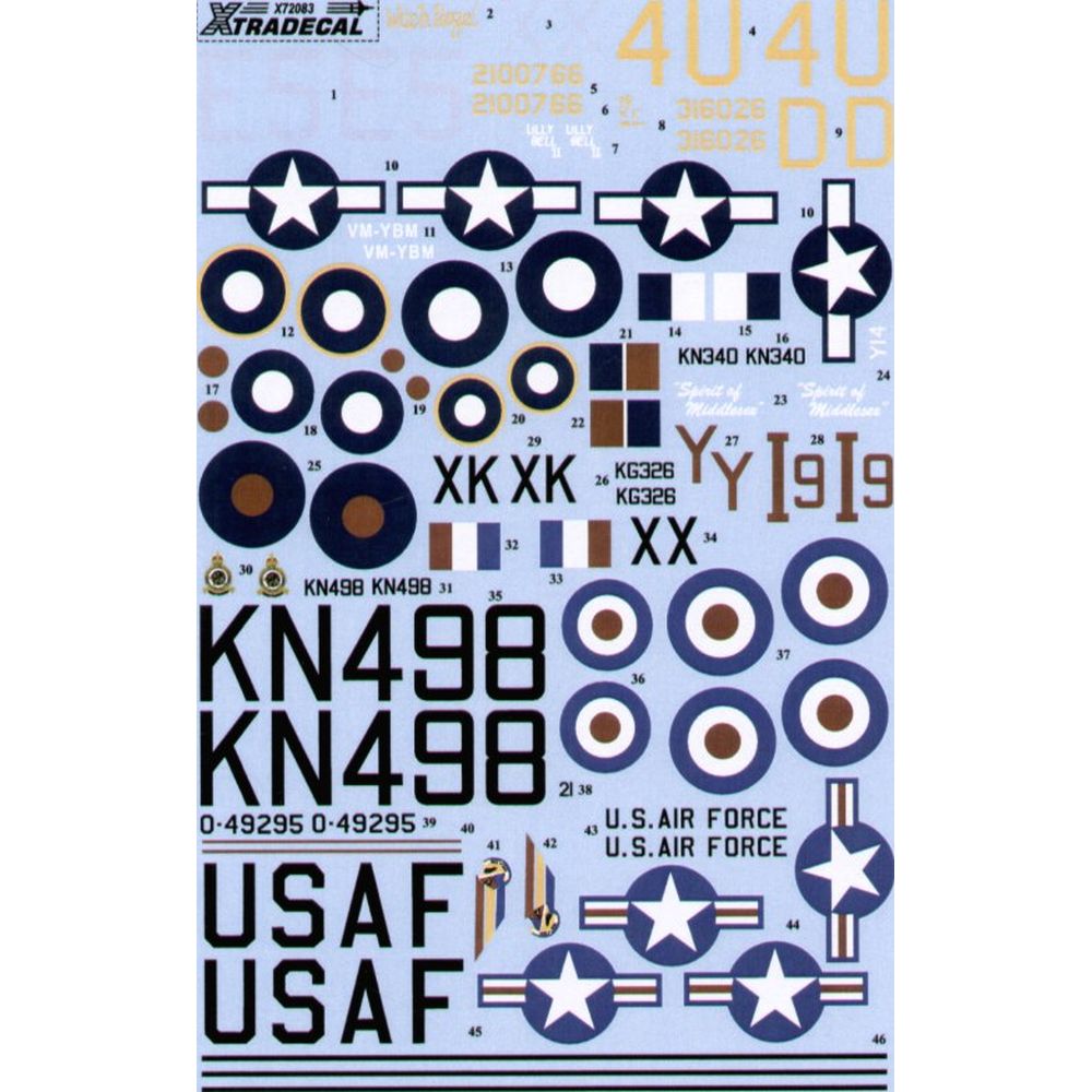 Xtradecal X72083 Douglas C-47 Dakota Skytrain/Dakota 1/72