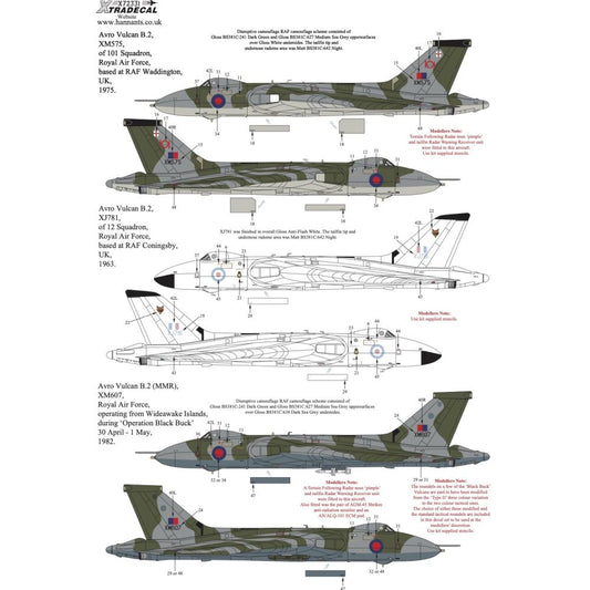 Xtradecal X72331 Avro Vulcan Collection Pt.1 1/72