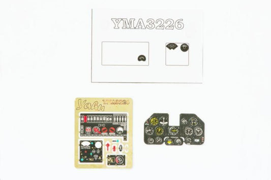 Yahu Models YMA3226 1/32 Curtiss P-40N early Instrument Panel Eduard & Hasegawa - SGS Model Store