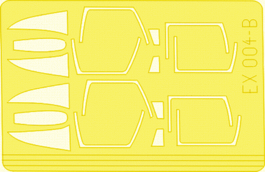 Eduard EX004 1/48 F-4 Phantom canopy and wheels paint mask for Hasegawa Kits - SGS Model Store