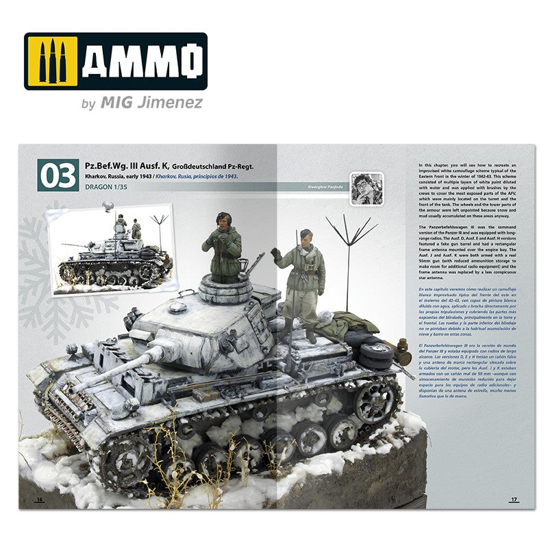 Ammo Mig How to Paint Winter WWII German Tanks AMIG6039
