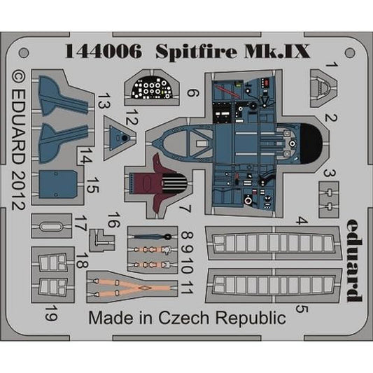 1:144 Spitfire Mk.IX Detail Set for Eduard 144006 Eduard