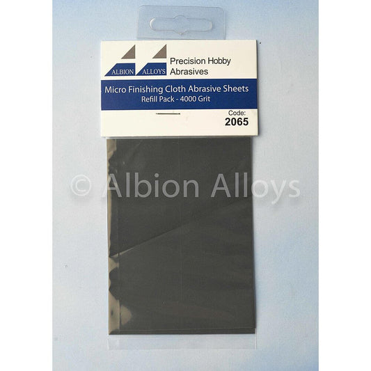 Micro Finishing Cloth Abrasive Sheets Refill - 4000 Grit 2065 Albion Alloys