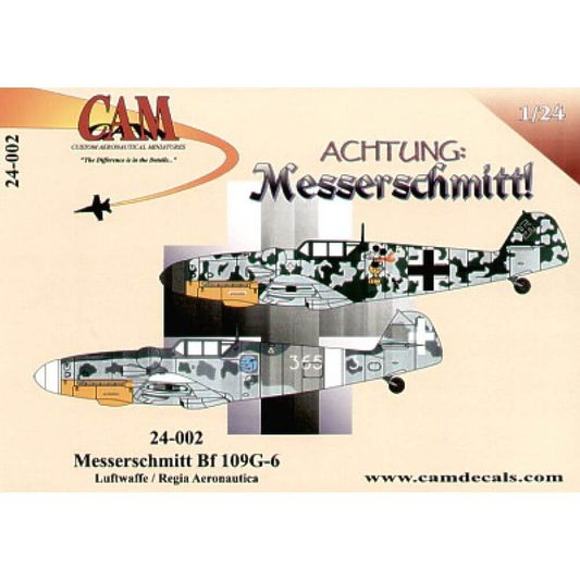 1:24 Bf 109 G-6 Luftwaffe / Regia Aeronautica 24-002 CAM