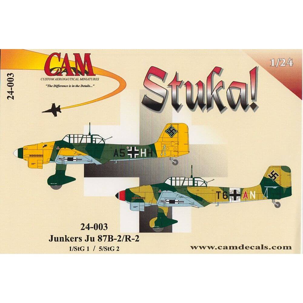 1:24 Junkers Ju-87B-2/R2 'Stuka' 24-003 CAM