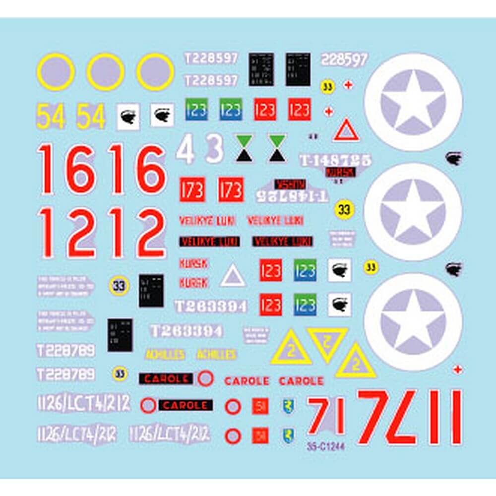 1:35 British Sherman Firefly. 75th D-Day Special 35-C1244 Star Decals