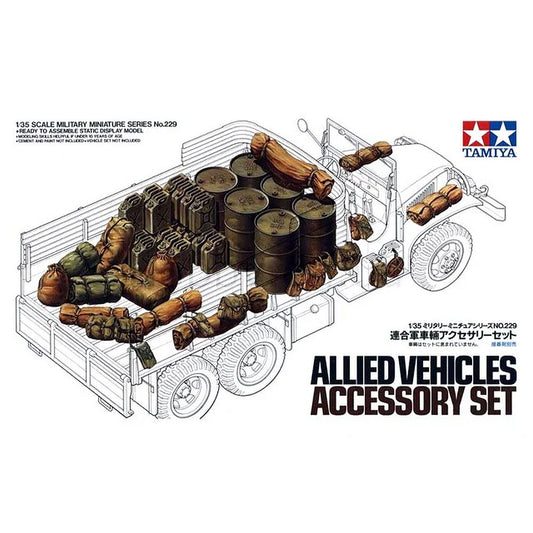 TAMIYA 35229 Allied Vehicles Accessory Set 1/35