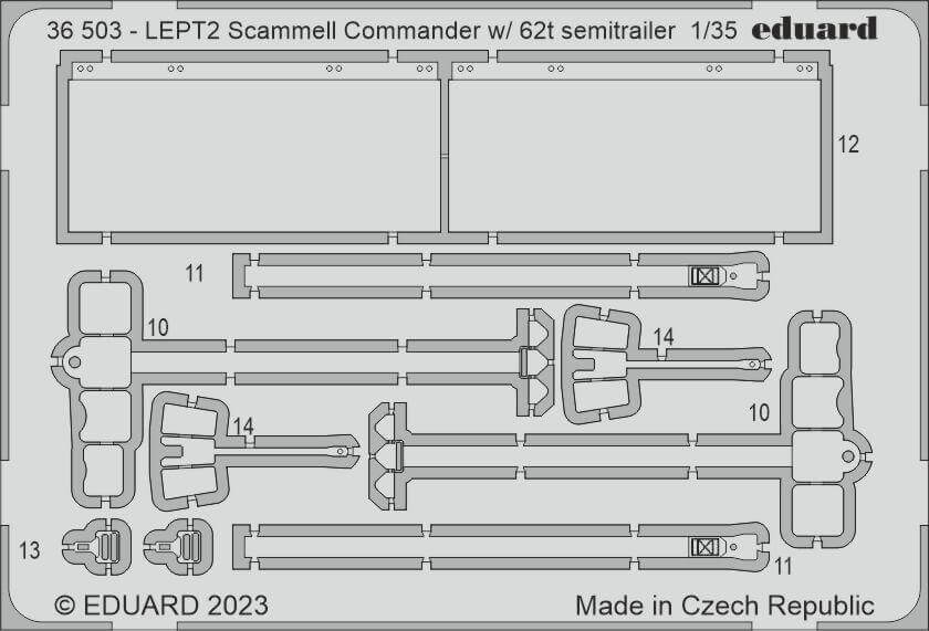 1:35 Scammel Commander with 62t semitrailer Detail Set 36503 Eduard