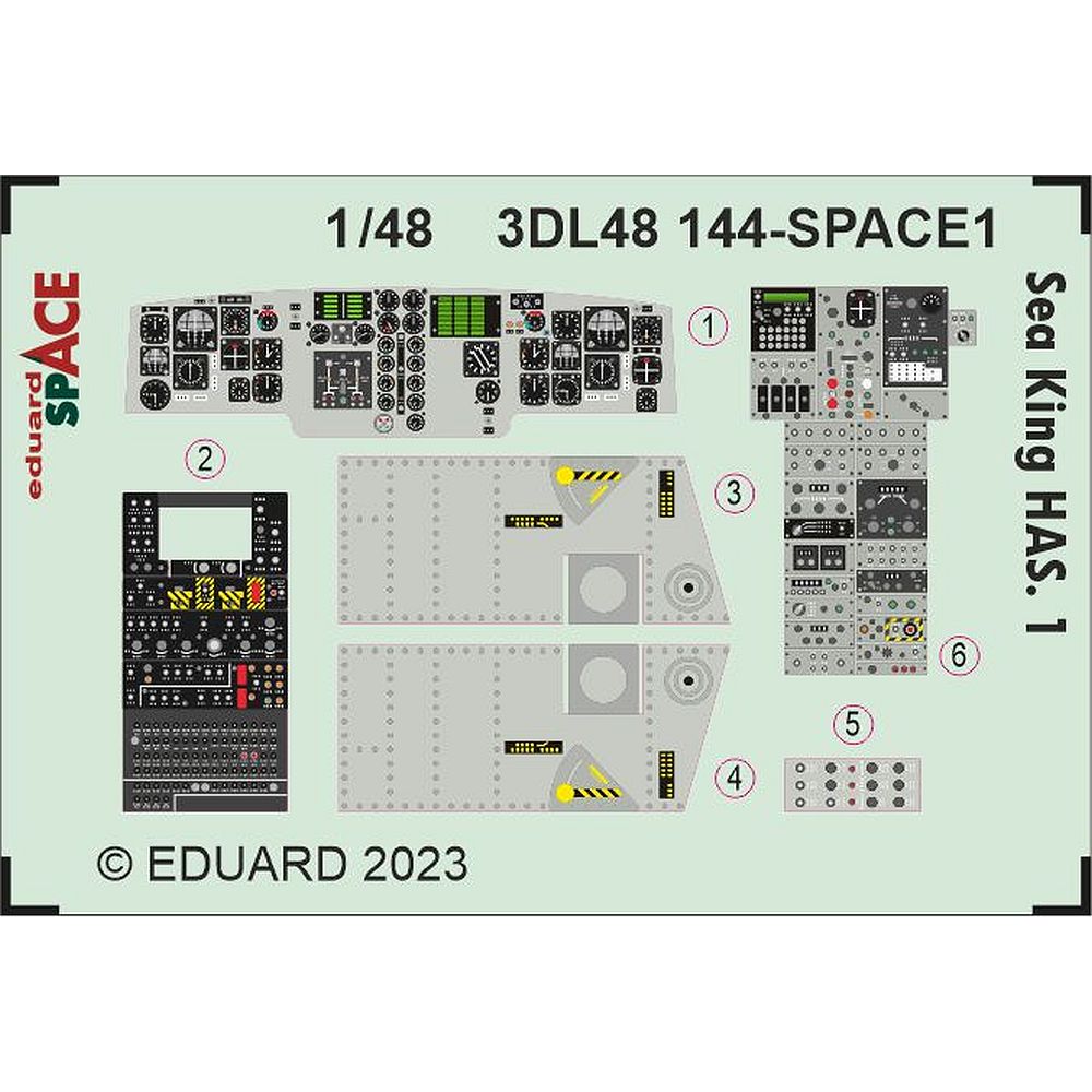 1:48 Sea King HAS.1 SPACE for Airfix 3DL48144 Eduard