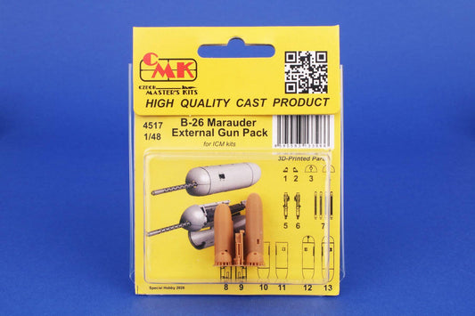 1:48 B-26 Marauder External Gun Pack for ICM 4517 CMK Kits