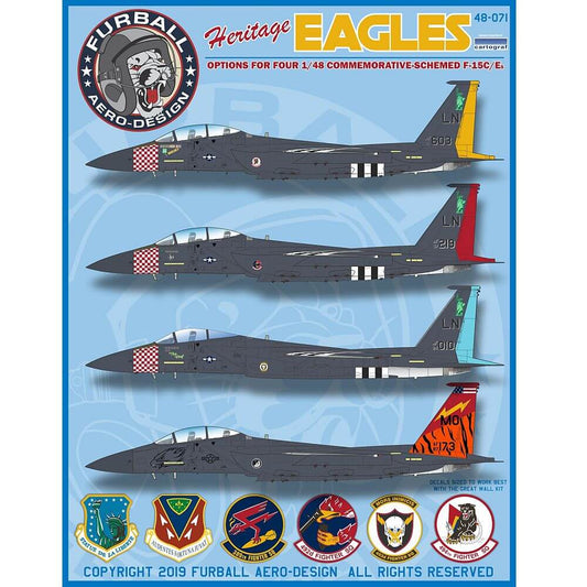 1:48 F-15 Heritage Eagles 48-071 Furball Aero-Design