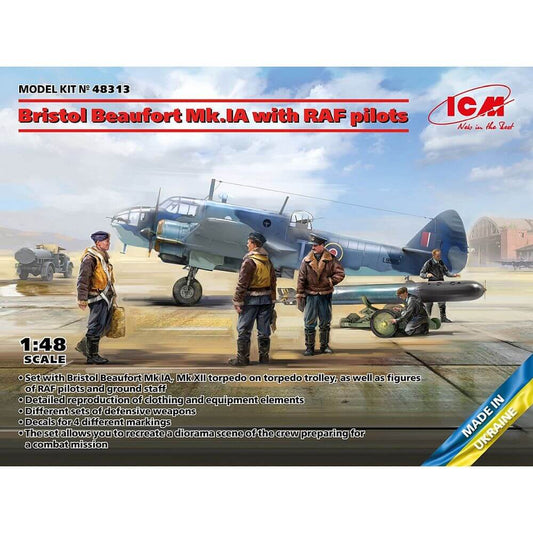 1:48 Bristol Beaufort Mk.IA with RAF pilots 48313 ICM