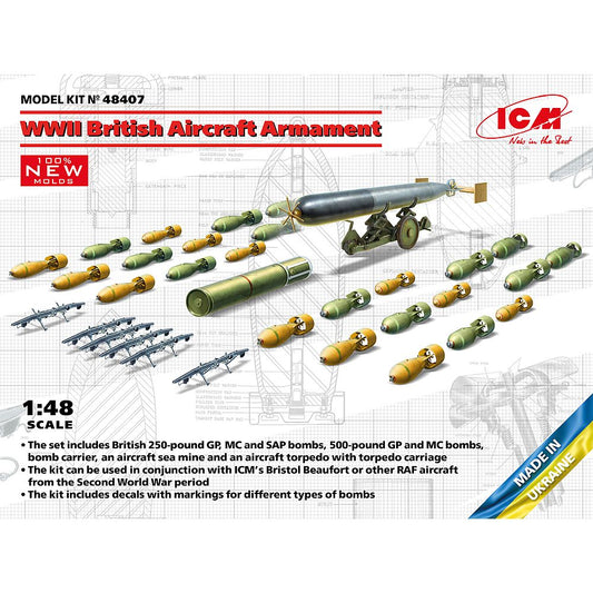 ICM 48407 WWII British Aircraft Armament 1/48