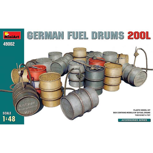 1:48 German Fuel Drums 200l Set 49002 MiniArt