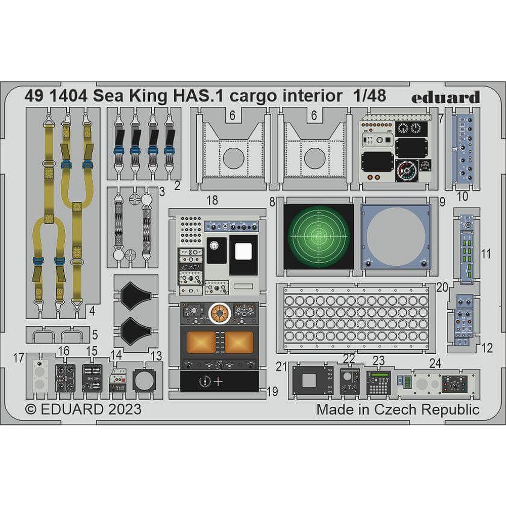 1:48 Sea King HAS.1 cargo interior for Airfix 491404 Eduard