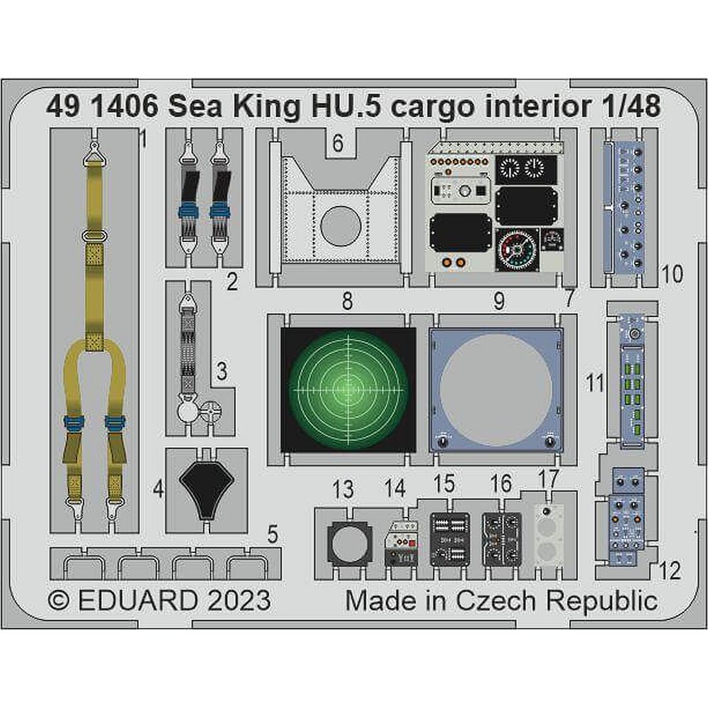 1:48 Sea King HU.5 cargo interior for Airfix 491406 Eduard