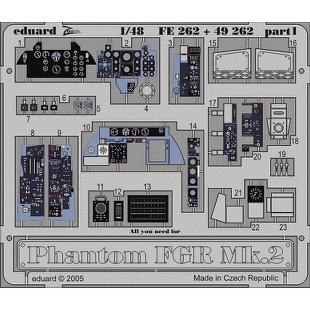 1:48 Phantom FGR Mk.2 Photo Etched Detail Set 49262 Eduard