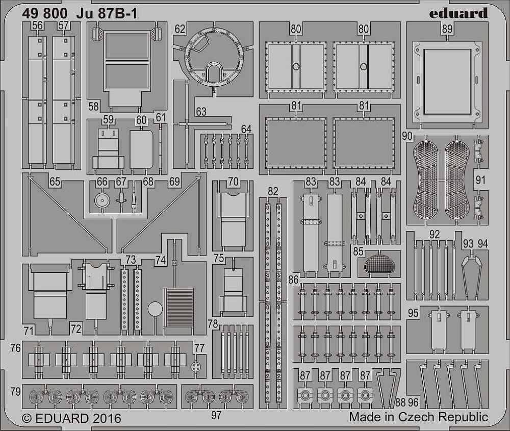 1:48 Junkers Ju 87B-1 - Interior and Exterior for Airfix 49800 Eduard