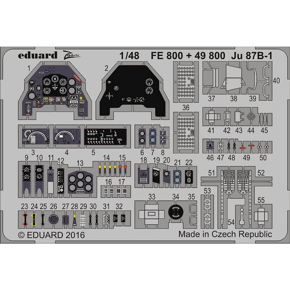 1:48 Junkers Ju 87B-1 - Interior and Exterior for Airfix 49800 Eduard
