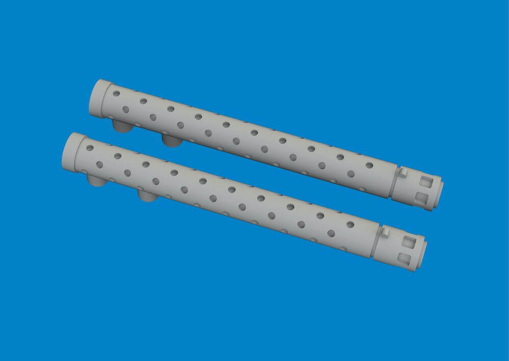 1:48 Bristol Bulldog Gun Barrels PRINT for Airfix 6481044 Eduard Brassin