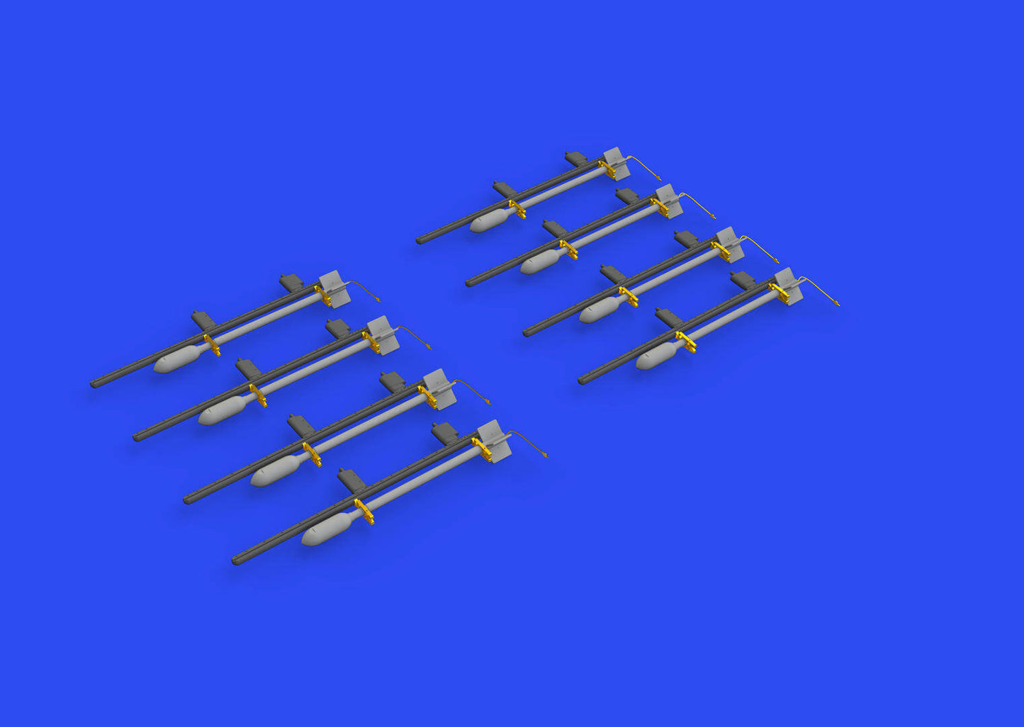 1:48 RP-3 60lb rockets for Hawker Tempest Mk.II 648641 Eduard Brassin