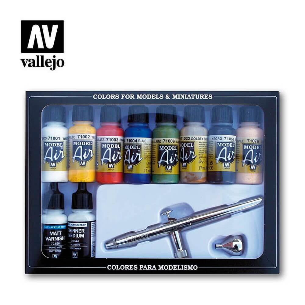 Ultra Airbrush Inc 8 Model Air colors Paint Set 71.167 Vallejo