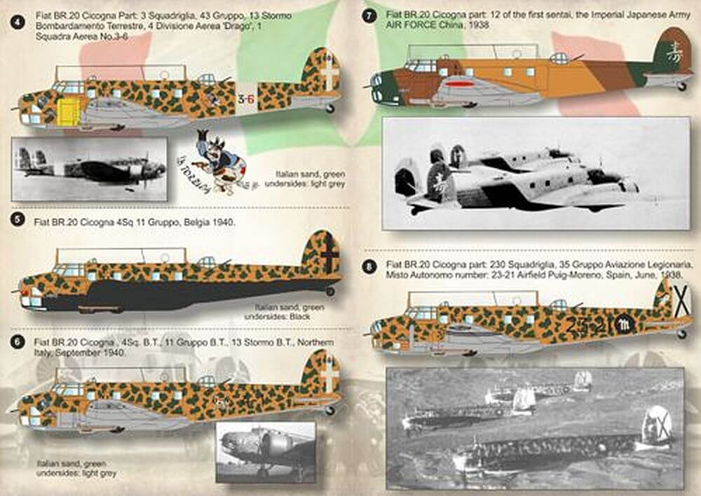 1:72 Fiat BR.20 Cicogna 72-142 Print Scale