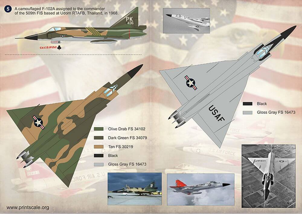 1:72 Convair F-102 Delta Dagger Part 1 72-147 Print Scale