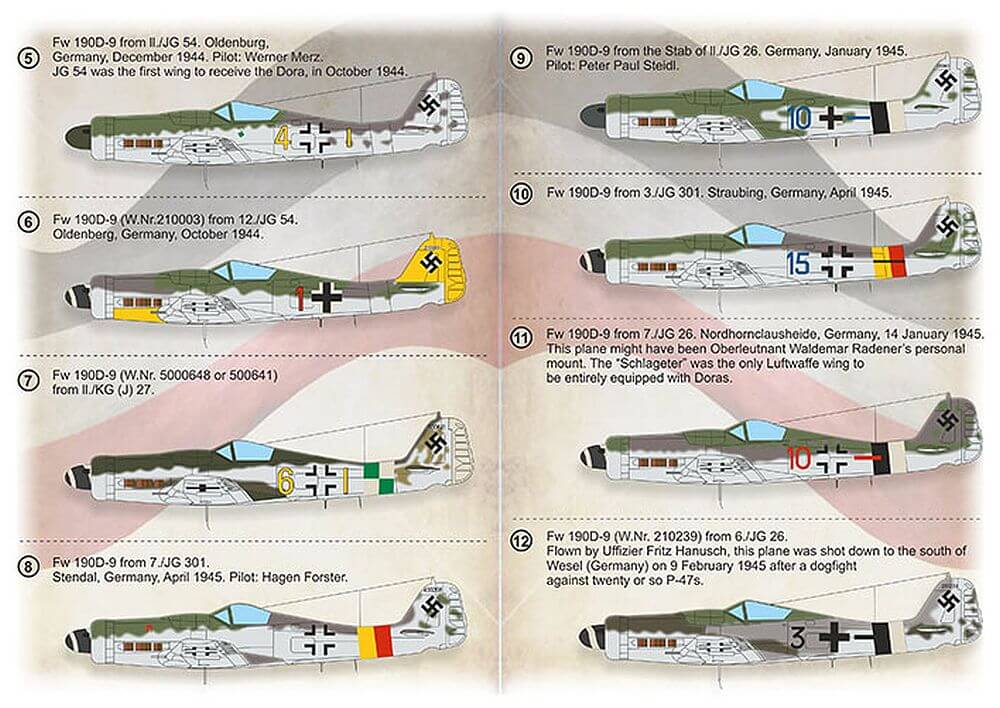 1:72 Focke-Wulf Fw-190D-9 Part 2 Decals 72-430 Print Scale