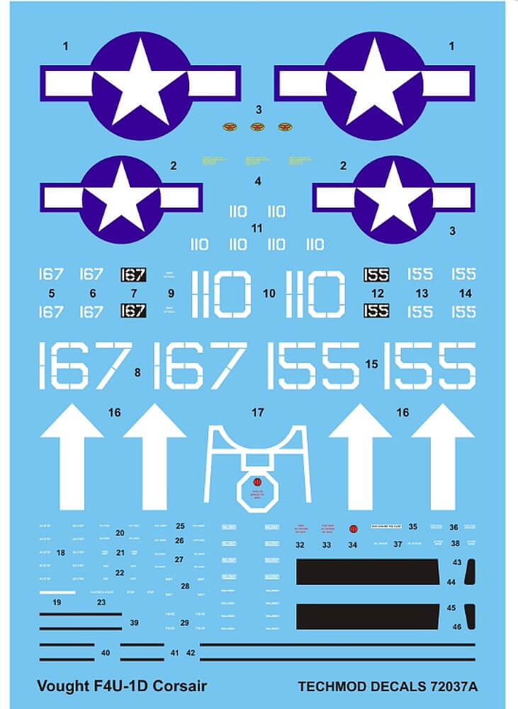 1:72 Vought F4U-1D Corsair 72037 Techmod