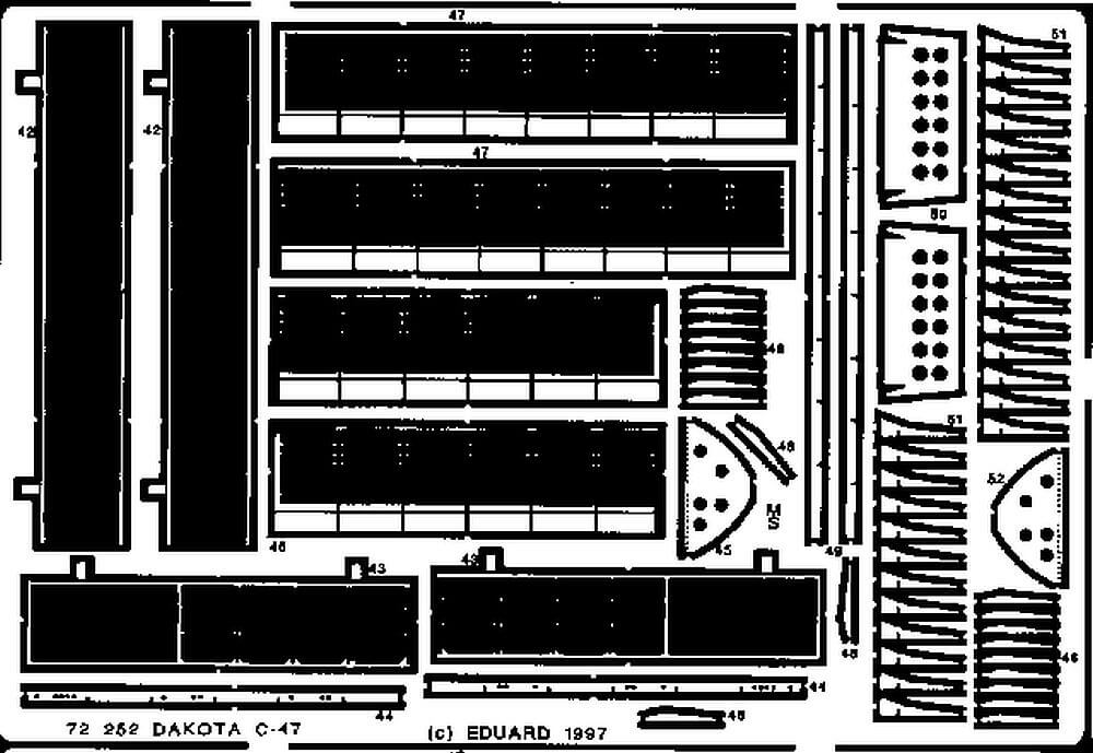 1:72 Dakota C-47 Detail Set for Italeri 72252 Eduard